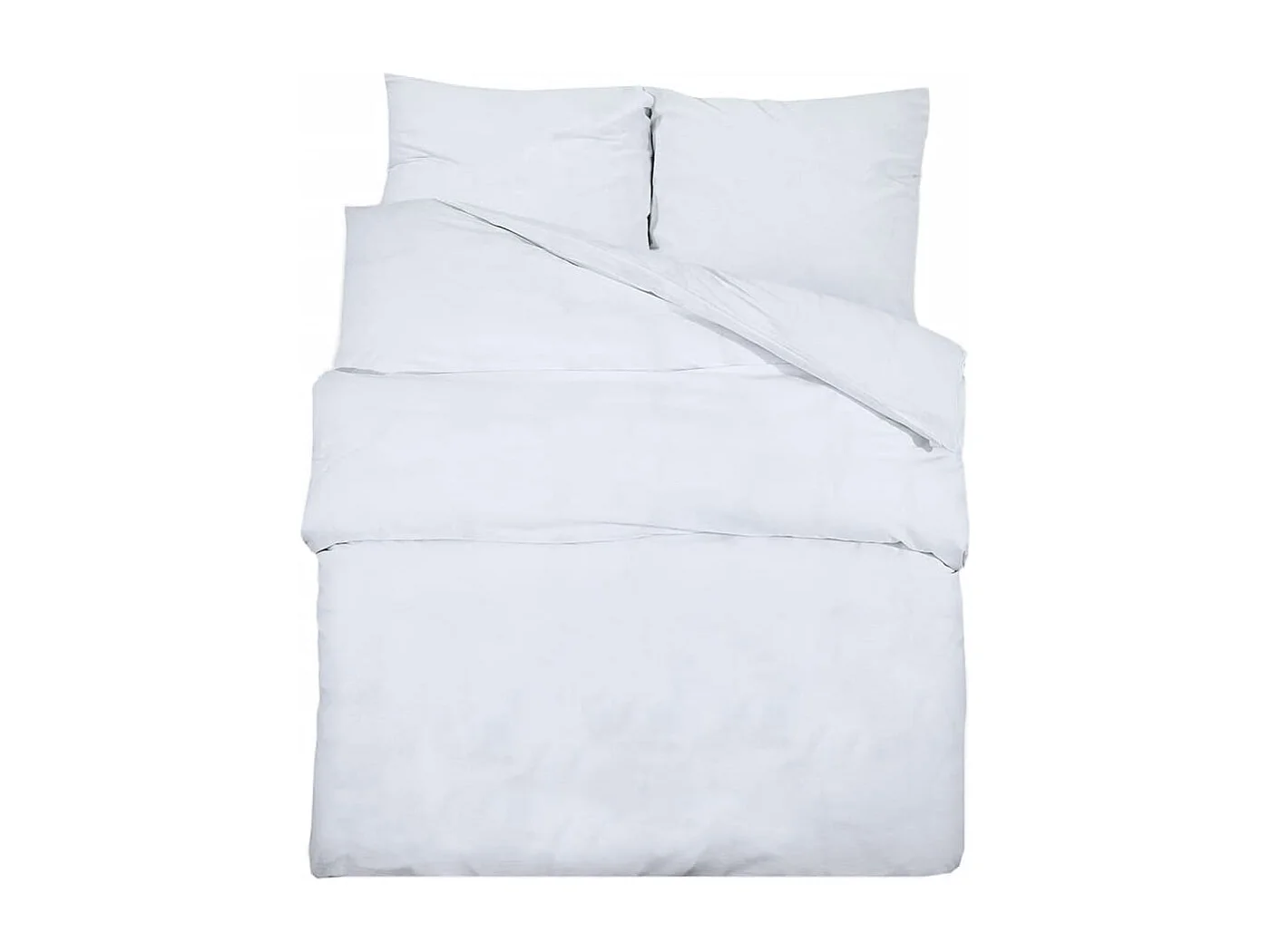 Ensemble de housse de couette Blanc 225x220 cm Coton FR488595