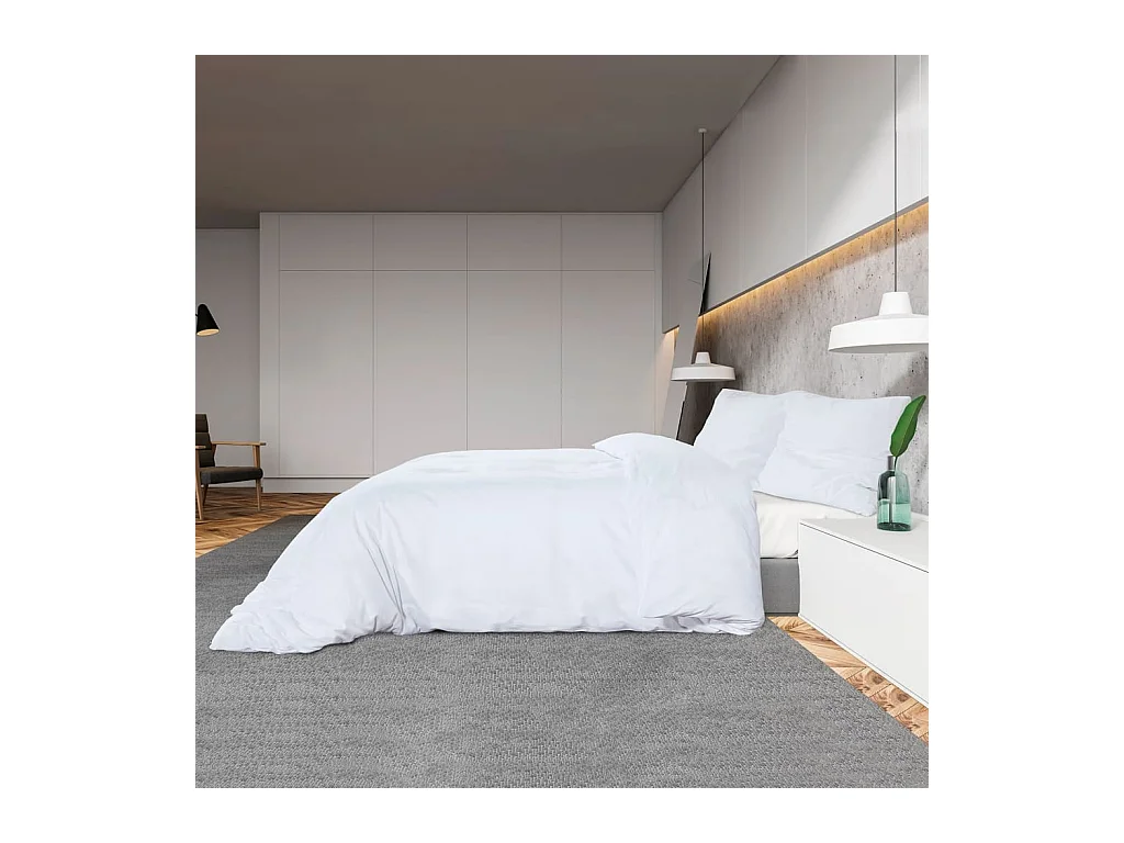 Juego de funda nórdica algodón blanco 225x220 cm ES876860