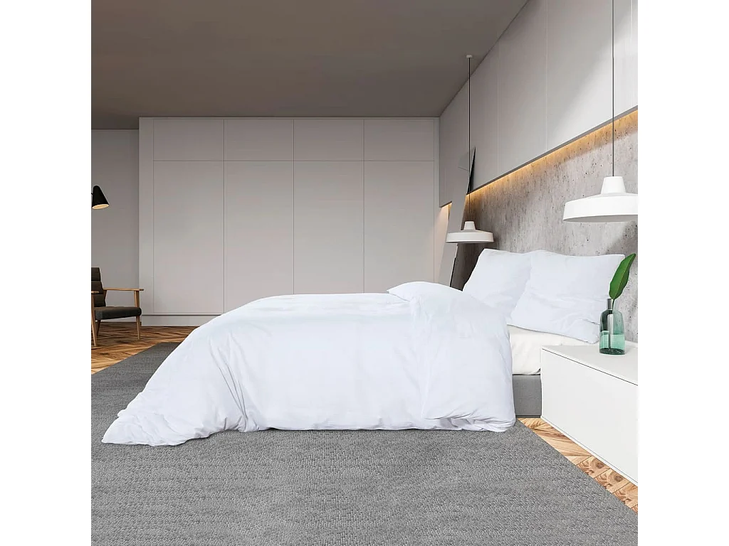 Ensemble de housse de couette Blanc 135x200 cm Coton FR178786