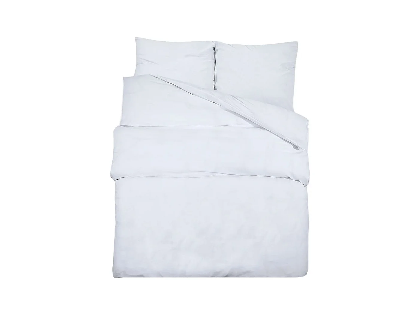 Juego de funda nórdica algodón blanco 200x220 cm ES441699