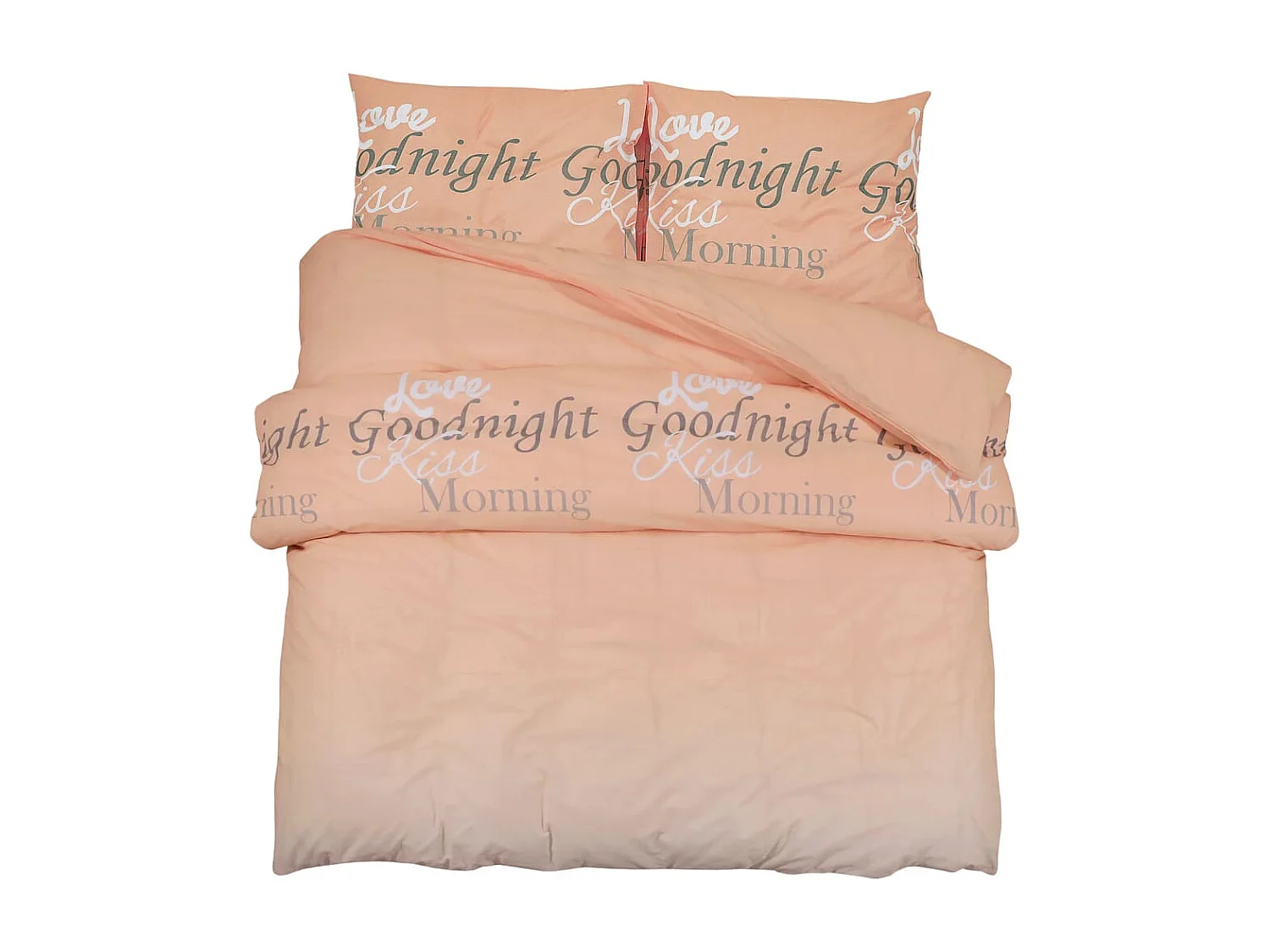 Ensemble de housse de couette rose 200x200 cm Coton FR370037