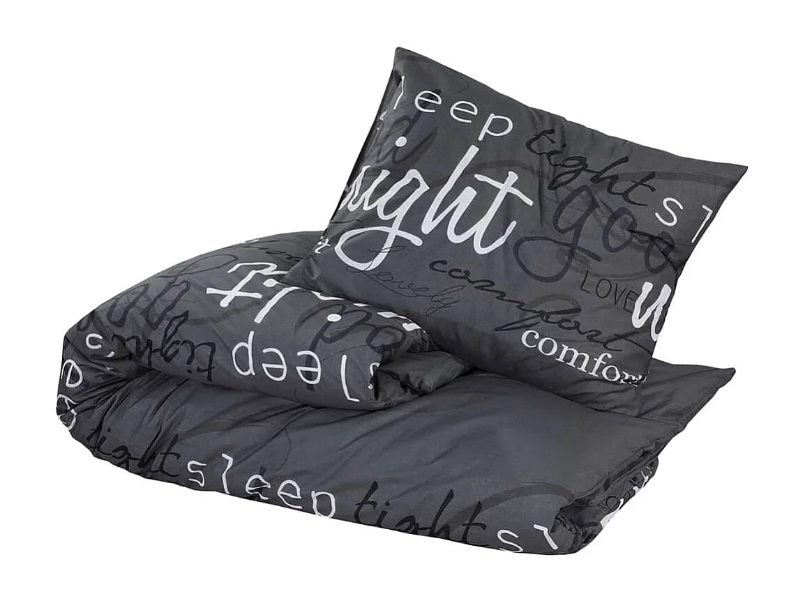 Ensemble de housse de couette Noir 220x240 cm Coton FR549652