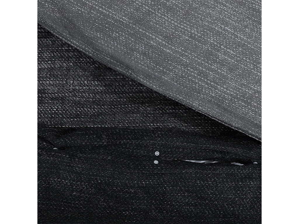 Conjunto de capa de edredão 200x200 cm algodão cinza-escuro PT328168