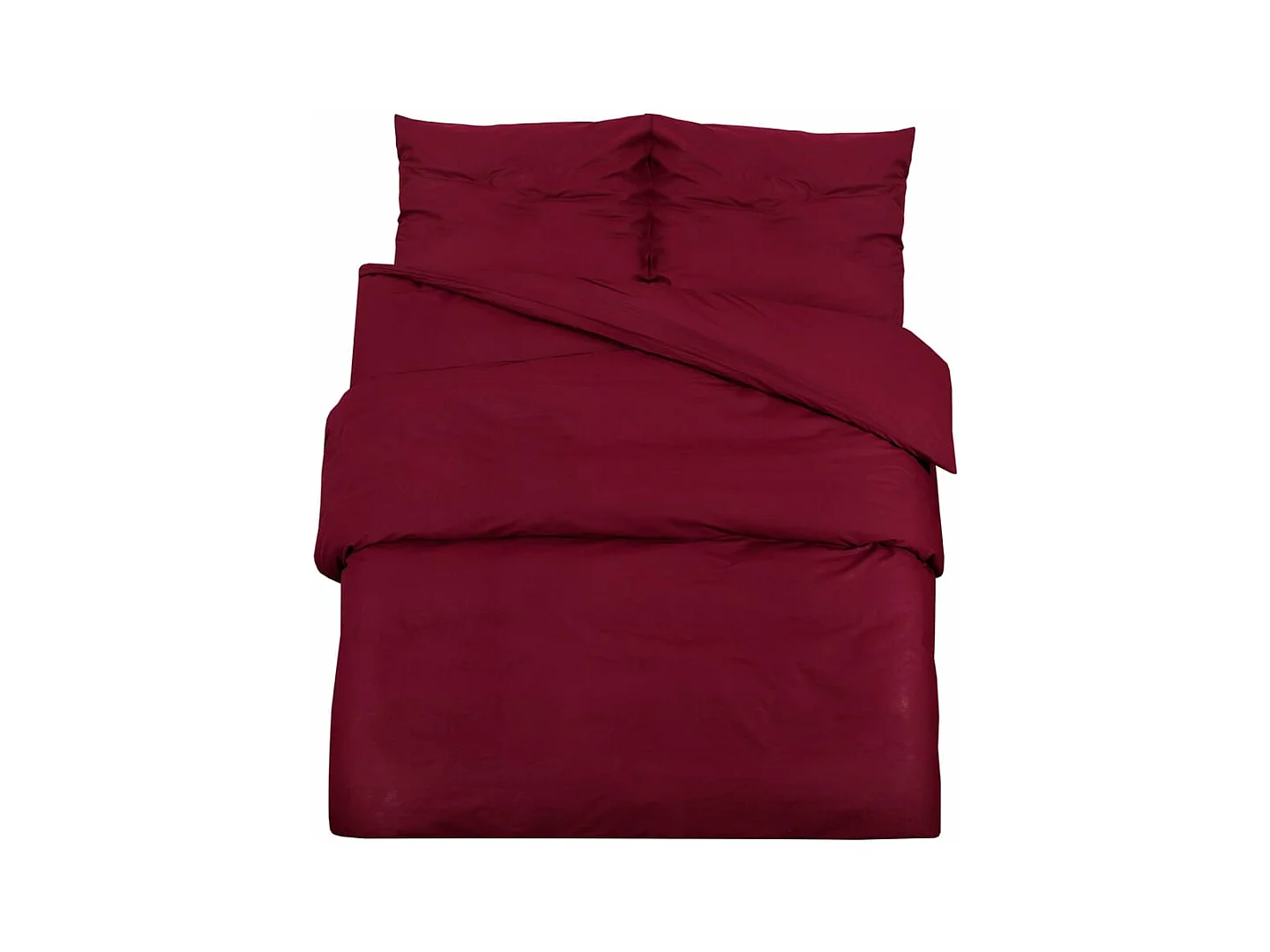 Dekbedovertrekset lichtgewicht 220x240 cm microvezel bordeaux BE758224