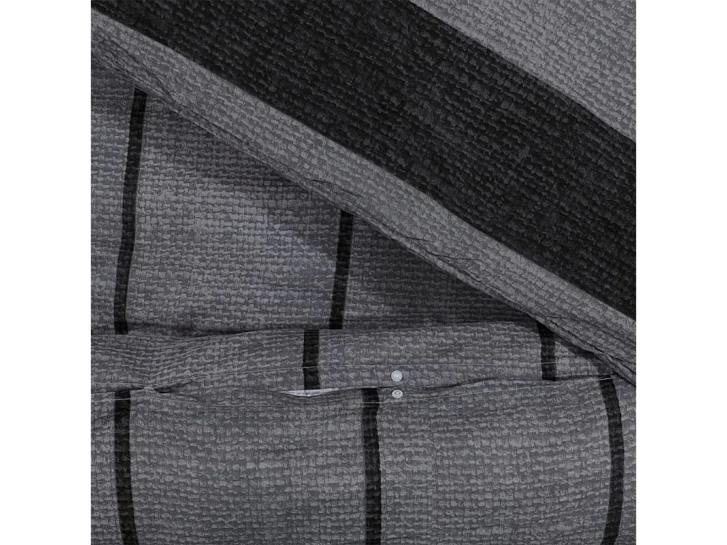 Ensemble de housse de couette gris foncé 200x200 cm Coton FR380294