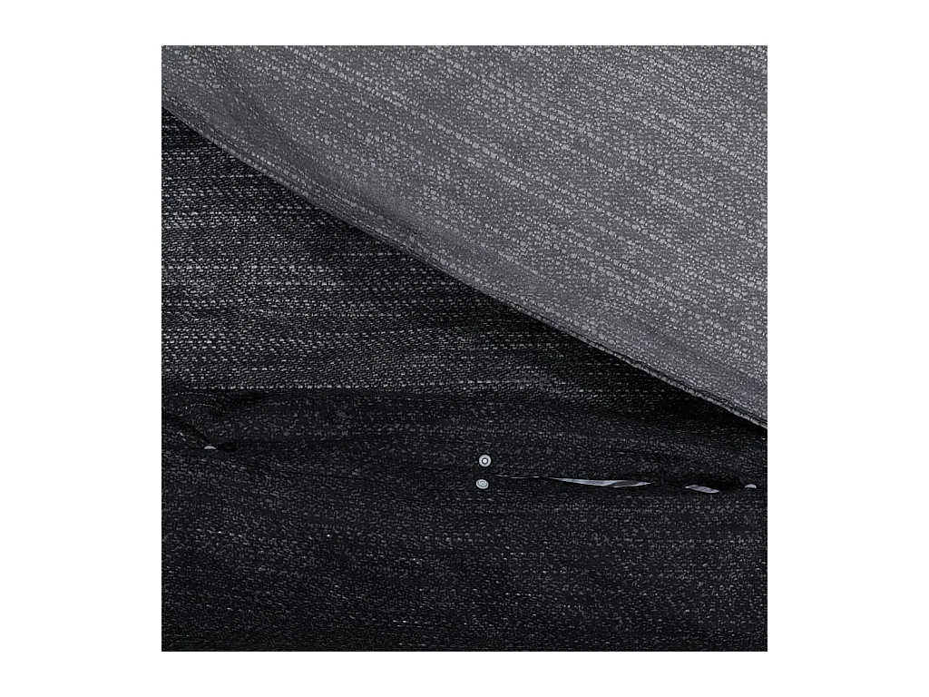 Conjunto de capa de edredão 135x200 cm algodão cinza-escuro PT506059