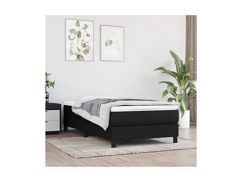 Colchão de molas ensacadas 90x200x20 cm tecido preto PT113914