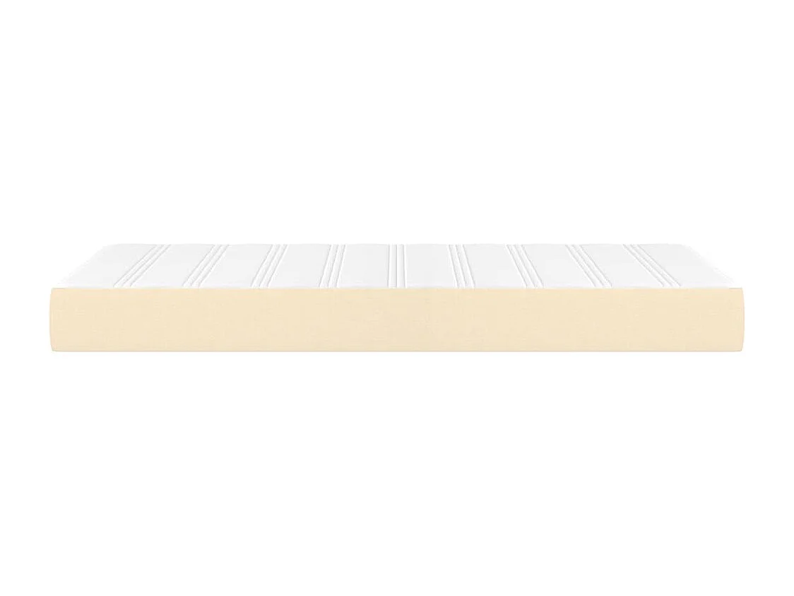 Matelas de lit à ressorts ensachés Crème 100x200x20 cm Tissu FR57009
