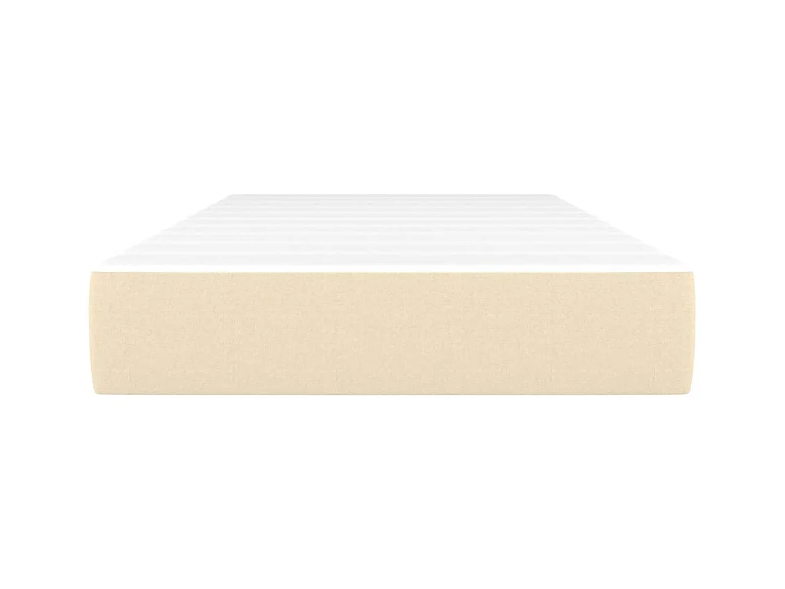 Matelas de lit à ressorts ensachés Crème 100x200x20 cm Tissu FR57009