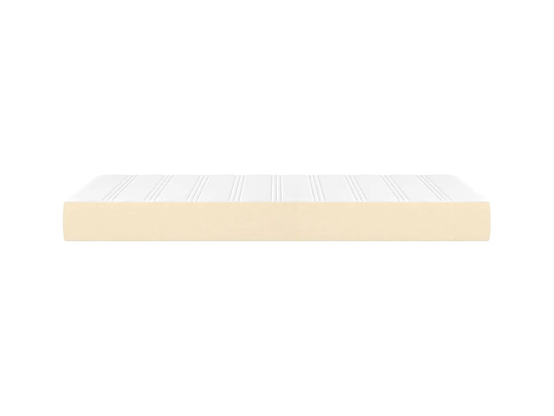 Matelas de lit à ressorts ensachés Crème 100x200x20 cm Tissu FR57009