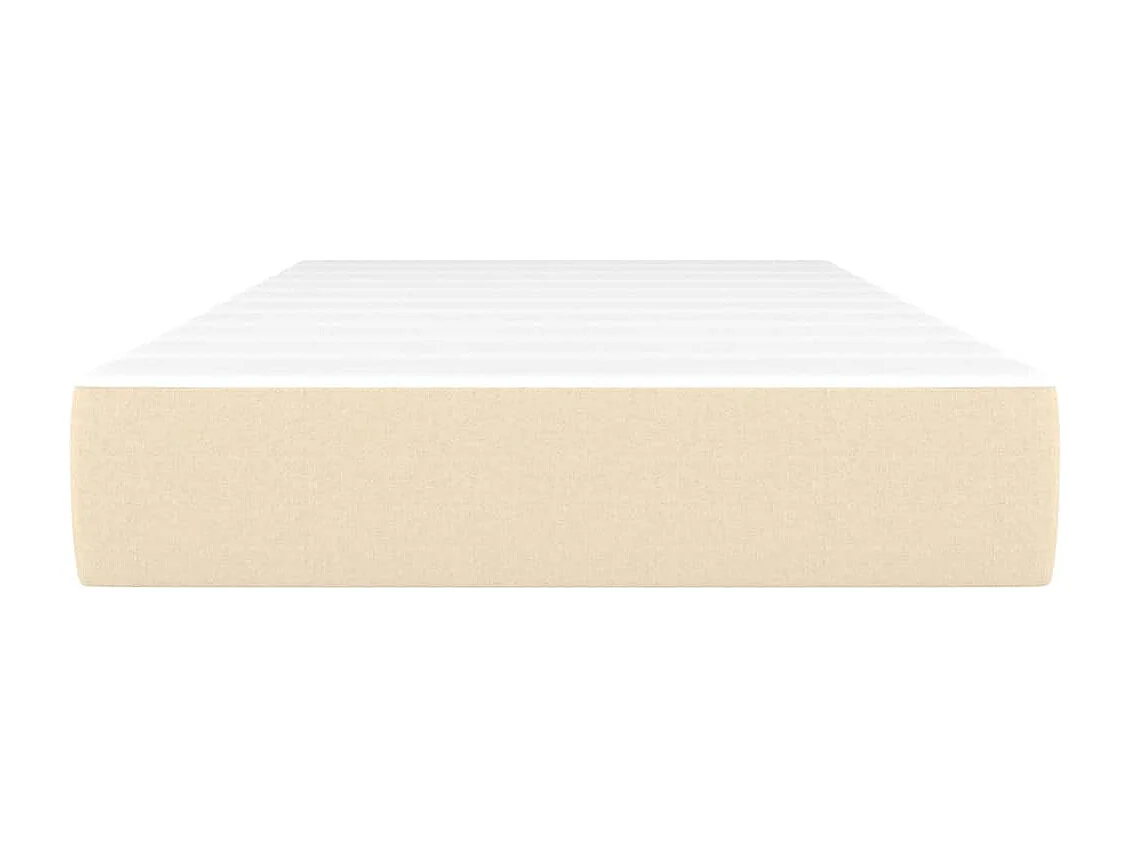 Matelas de lit à ressorts ensachés Crème 100x200x20 cm Tissu FR57009