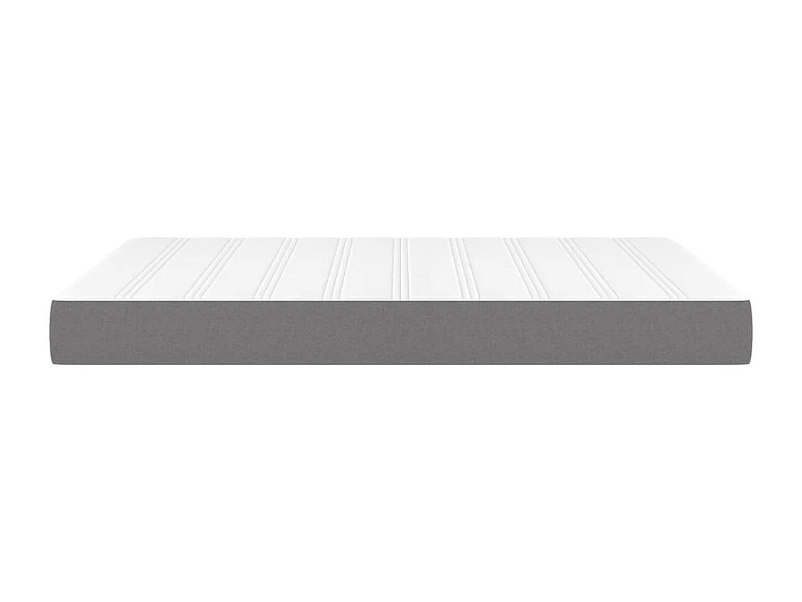 Matelas de lit à ressorts ensachés Gris foncé 140x190x20 cm FR79613