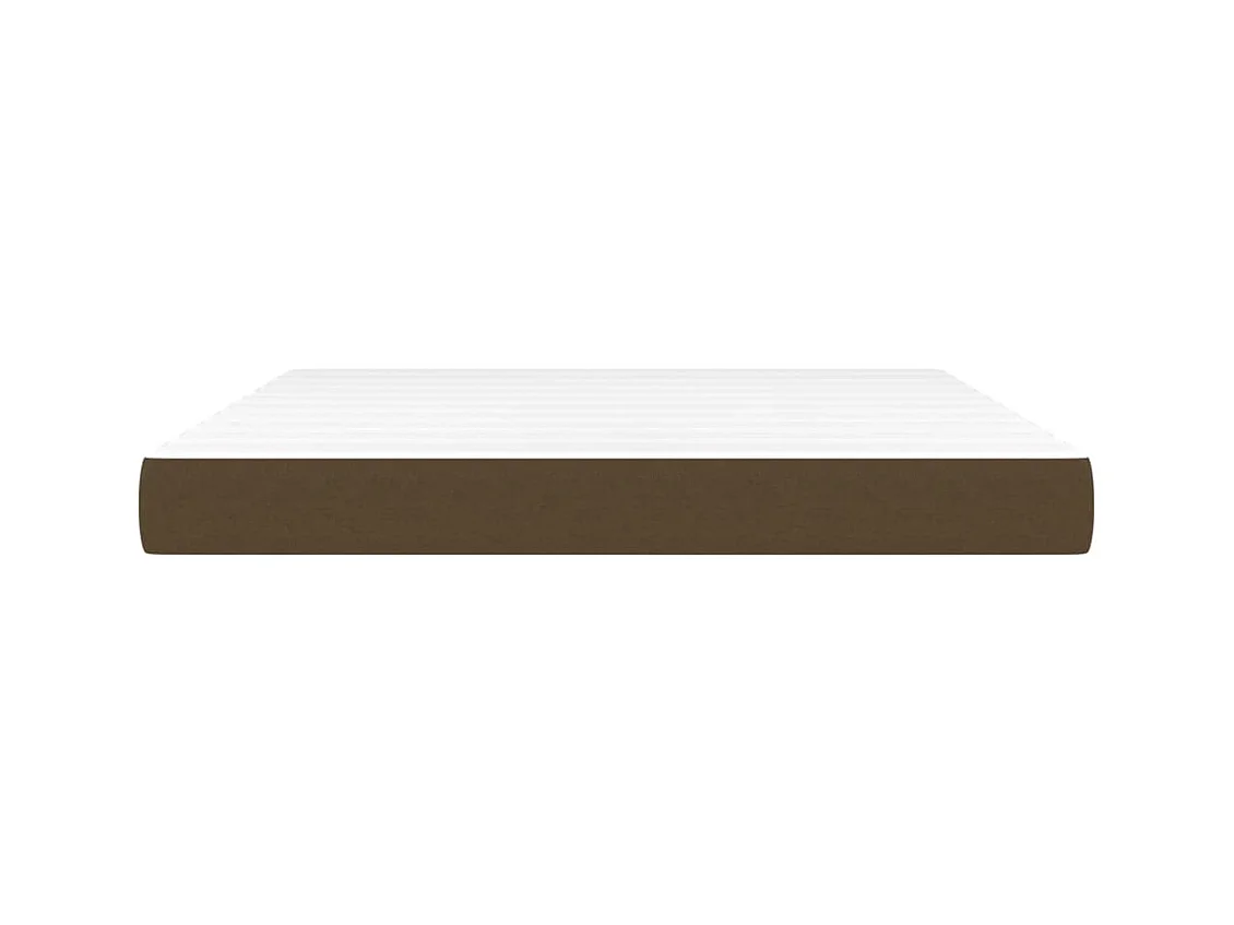 Matelas de lit à ressorts ensachés Marron foncé 160x200x20 cm FR14594