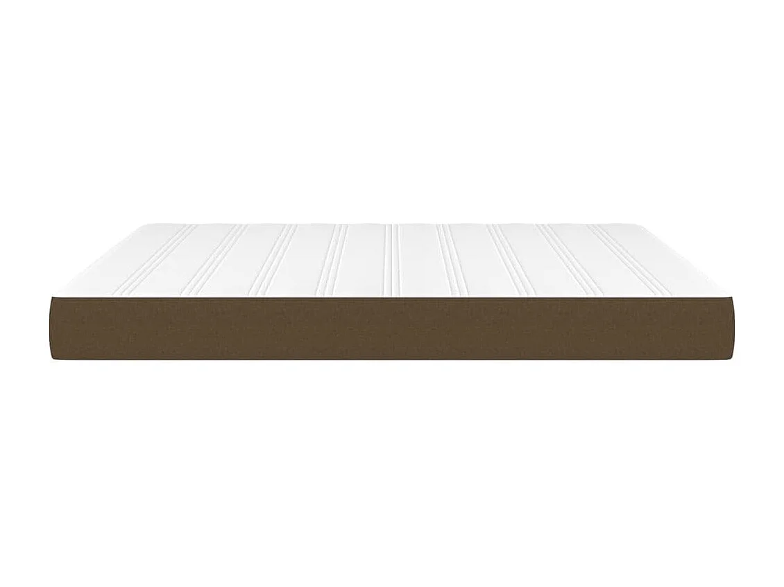 Matelas de lit à ressorts ensachés Marron foncé 160x200x20 cm FR14594