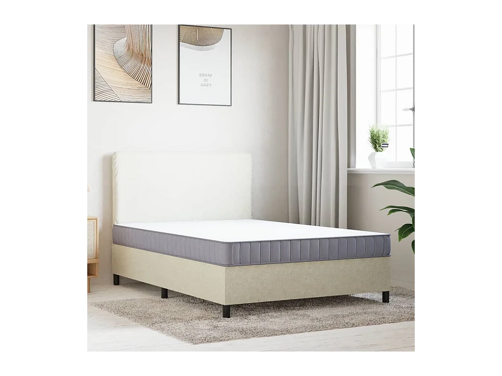 Matelas en mousse moyennement doux 140x190 cm FR42375