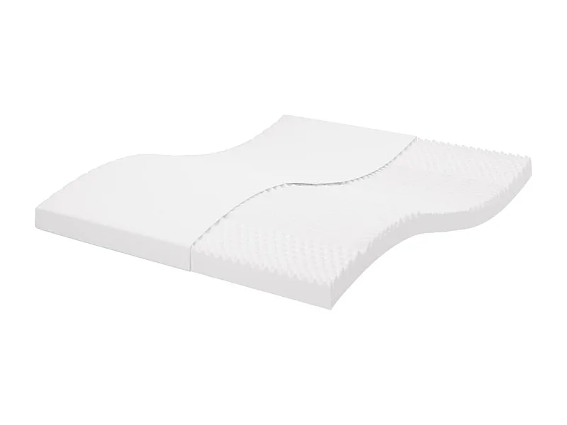 Colchão de espuma 180x200 cm 7 zonas dureza 20 ILD branco PT979961