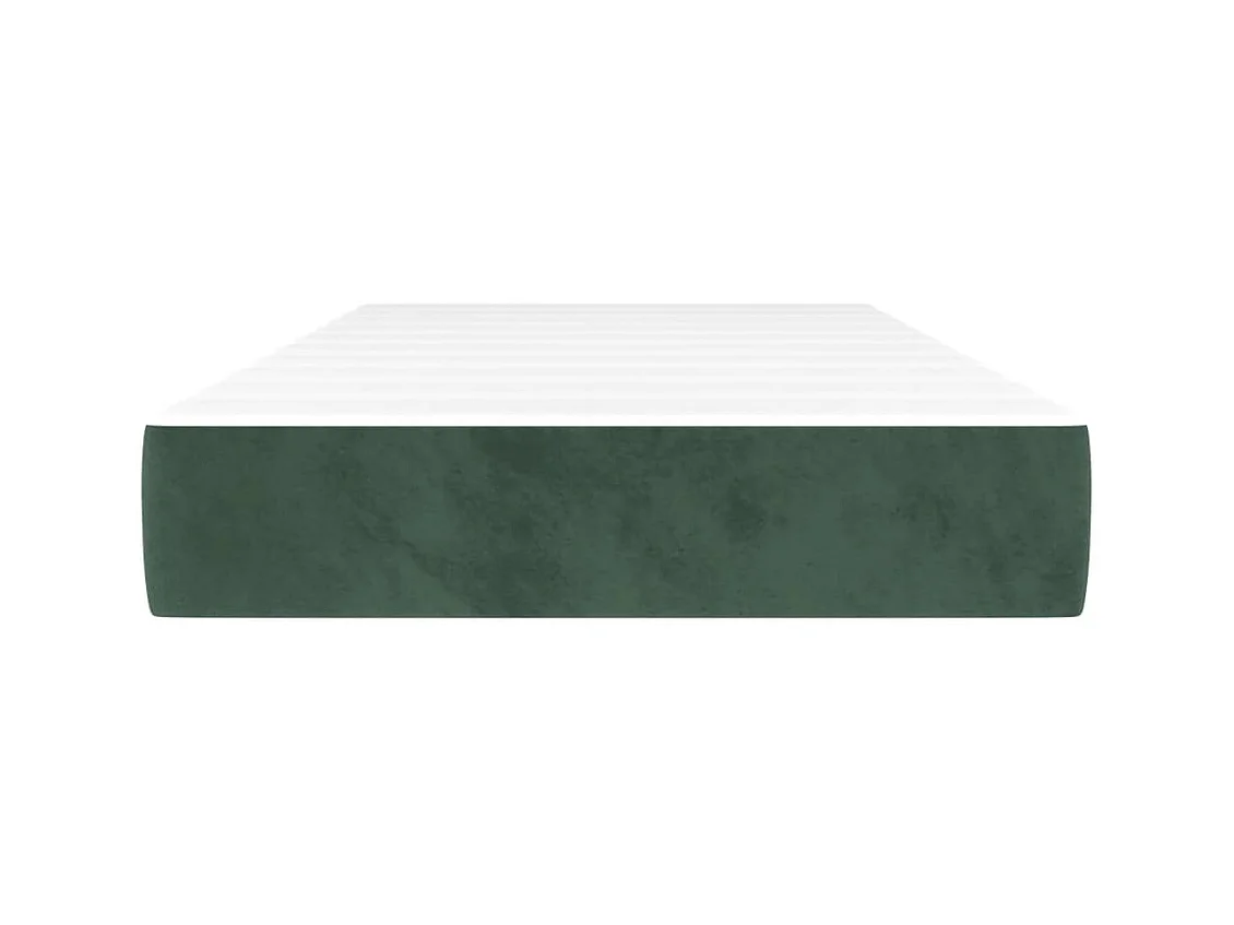Matelas de lit à ressorts ensachés Vert foncé 90x200x20 cm FR15736