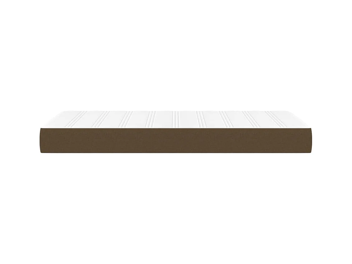 Matelas de lit à ressorts ensachés Marron foncé 80x200x20 cm FR51900