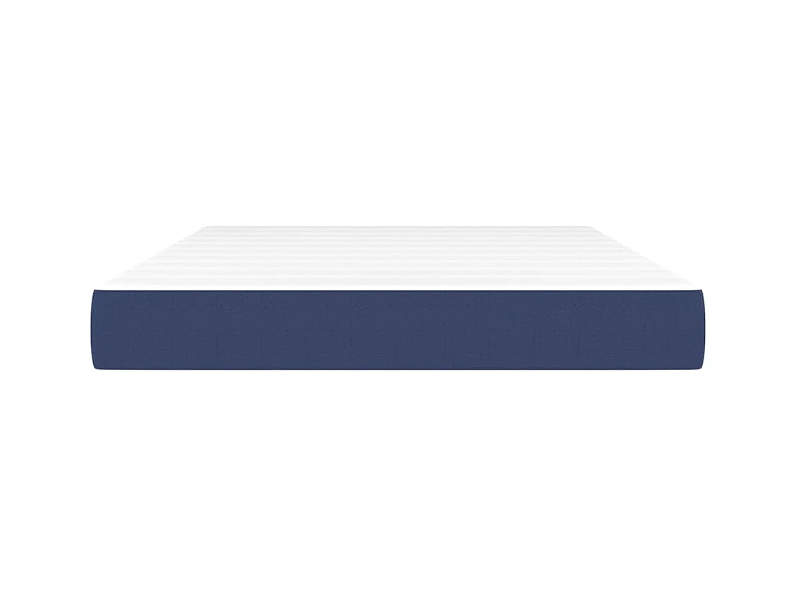 Matelas de lit à ressorts ensachés Bleu 140x190x20 cm Tissu FR81141