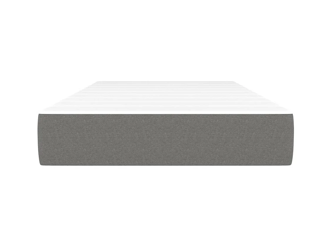 Matelas de lit à ressorts ensachés Gris foncé 90x190x20cm Tissu FR38695