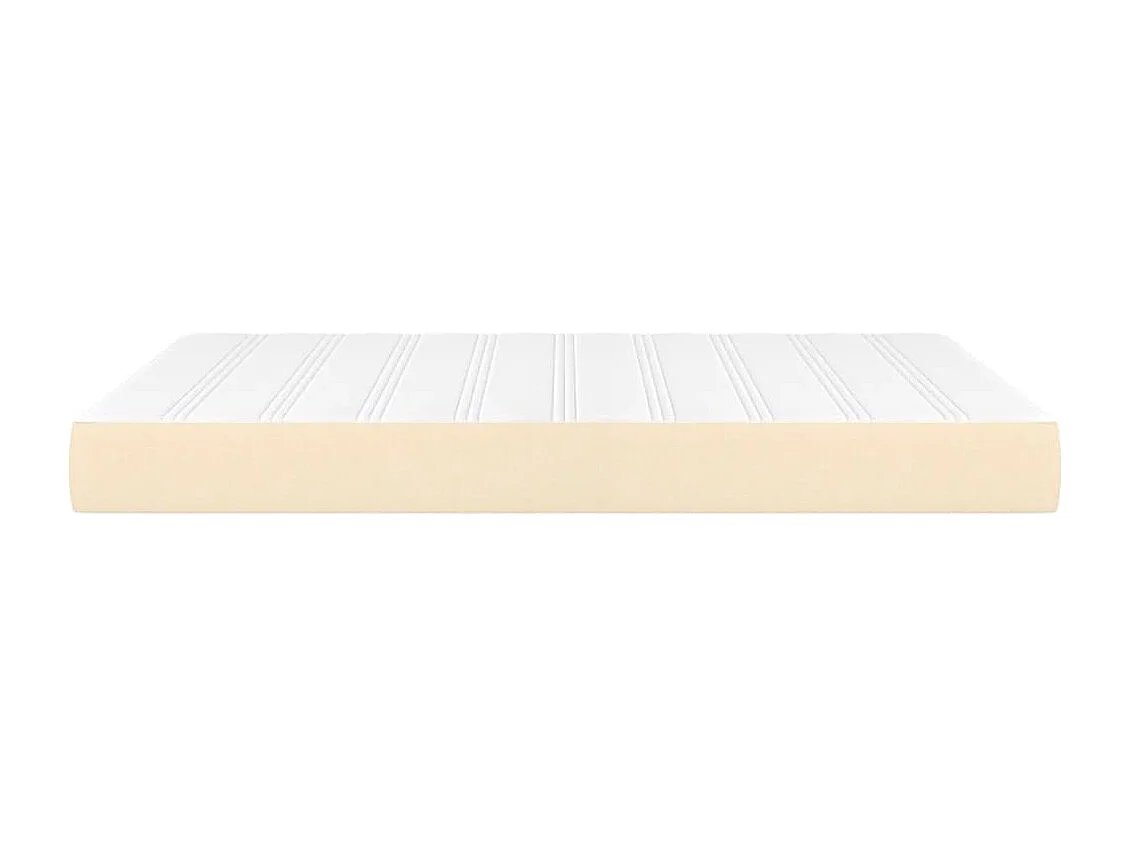 Matelas de lit à ressorts ensachés Crème 140x200x20 cm Tissu FR47513