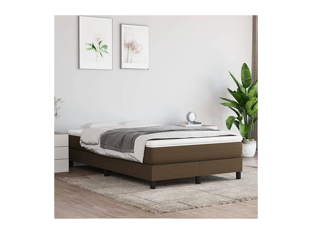 Matelas de lit à ressorts ensachés Marron foncé 120x200x20 cm FR82305