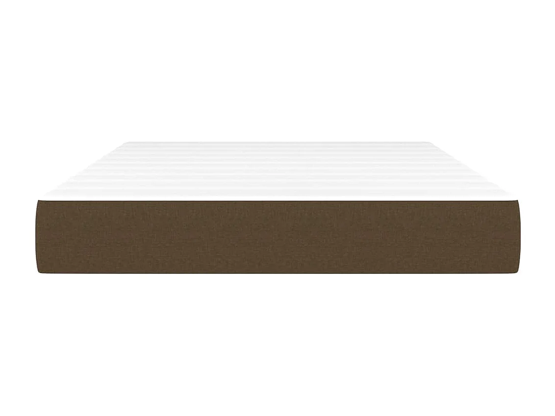 Matelas de lit à ressorts ensachés Marron foncé 120x200x20 cm FR82305