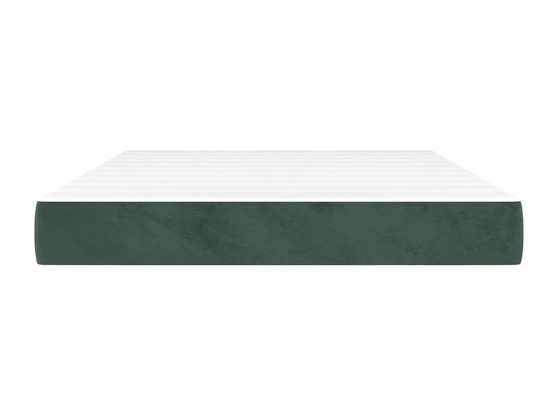 Matelas de lit à ressorts ensachés Vert foncé 140x200x20 cm FR30898