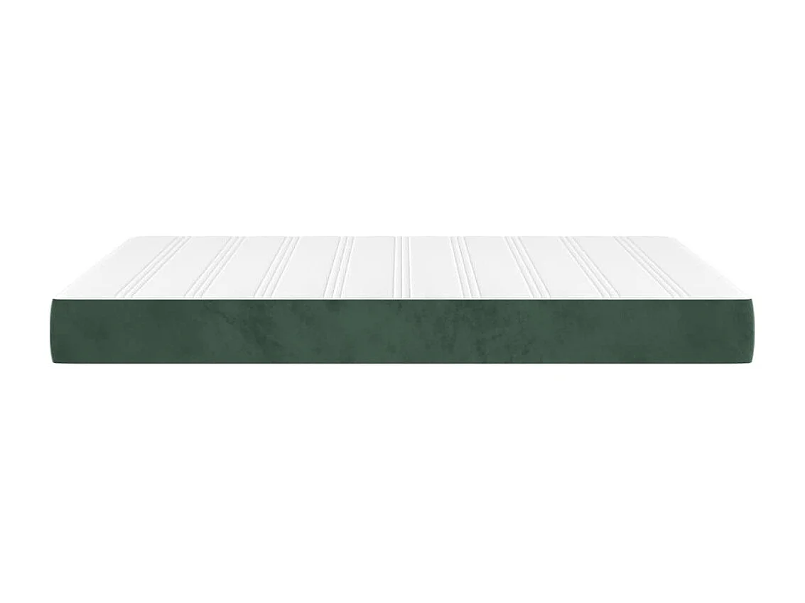 Matelas de lit à ressorts ensachés Vert foncé 140x200x20 cm FR30898