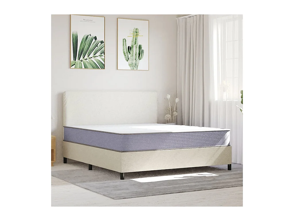 Matelas en mousse moyennement doux 180x200 cm FR52447