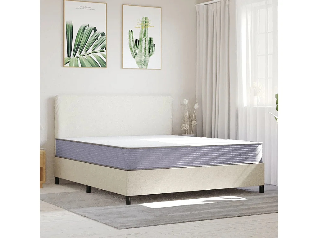Matelas en mousse moyennement doux 180x200 cm FR52447