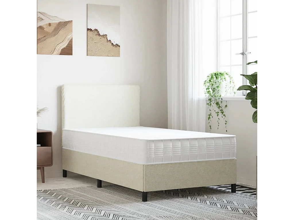 Matelas à ressorts ensachés dureté moyenne 100x200 cm FR25550