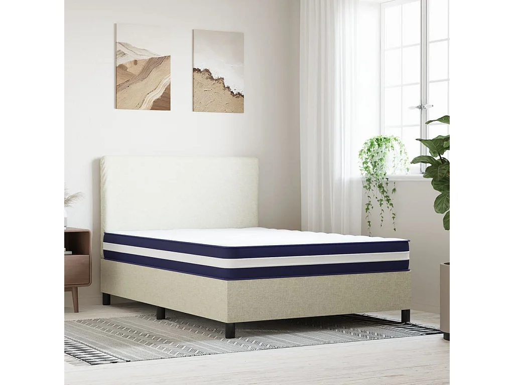 Matelas à ressorts ensachés dureté moyenne 140x190 cm FR65077