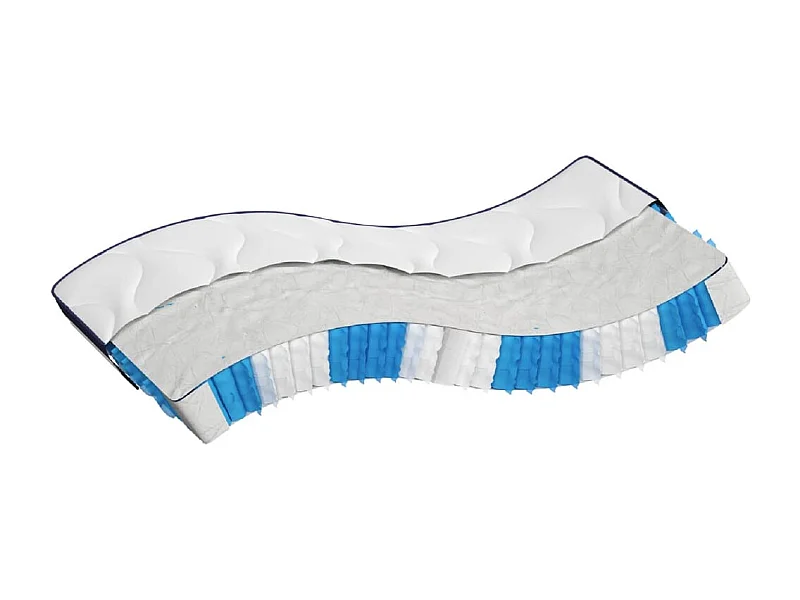 Matelas à ressorts ensachés dureté moyenne 140x190 cm FR65077