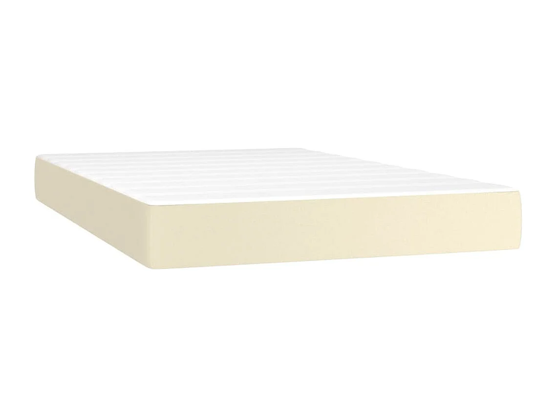 Colchón de muelles ensacados cuero sintético crema 120x200x20cm ES538550