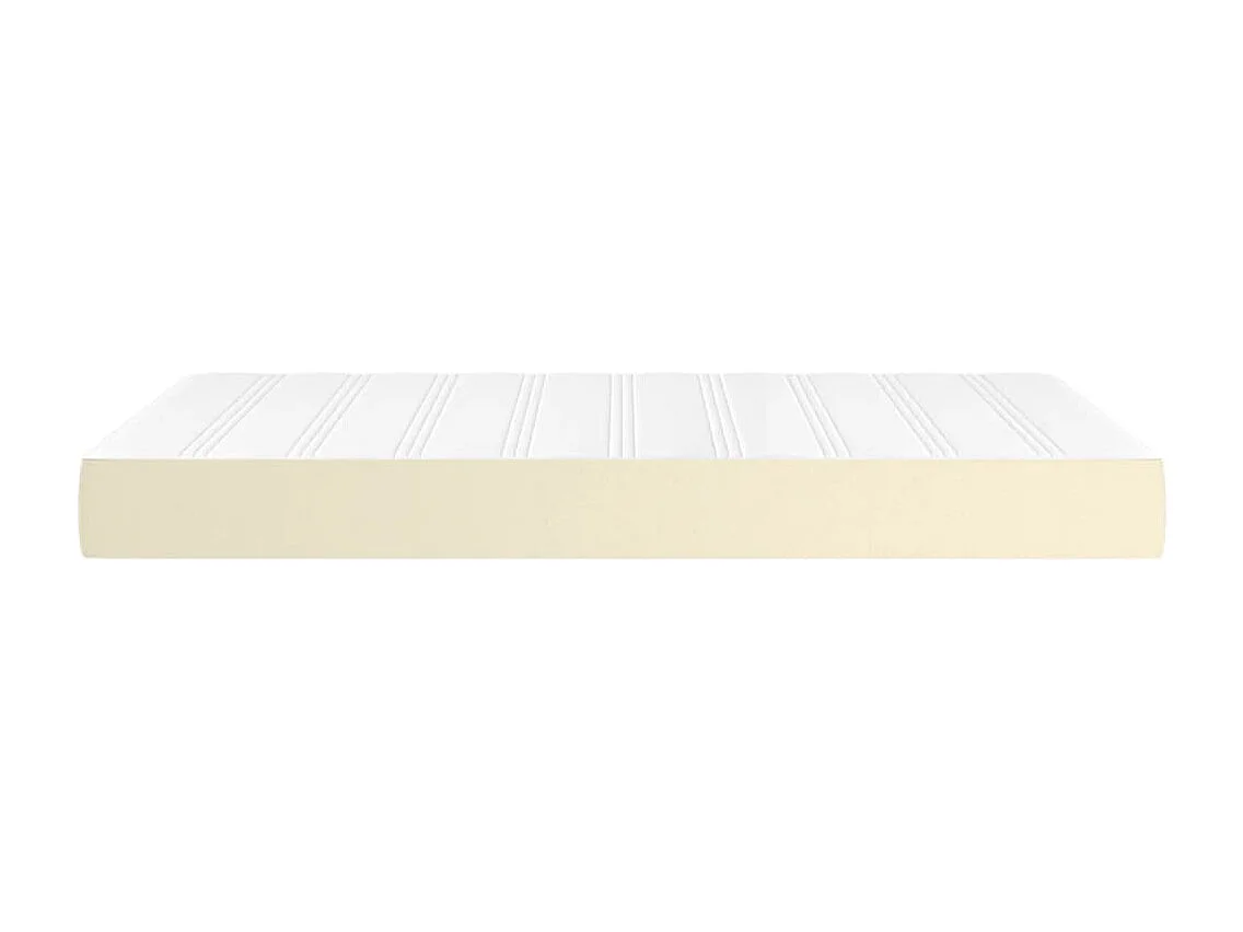 Colchón de muelles ensacados cuero sintético crema 120x200x20cm ES538550