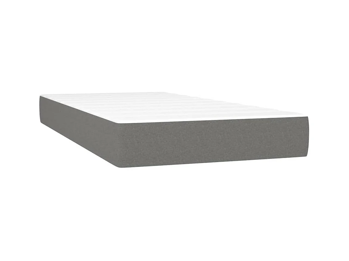 Matelas de lit à ressorts ensachés Gris foncé 80x200x20cm Tissu FR88322