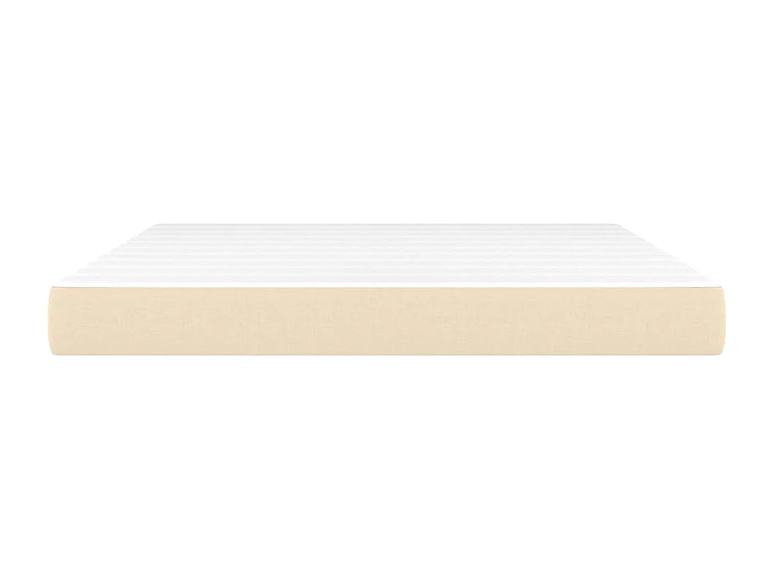 Matelas de lit à ressorts ensachés Crème 180x200x20 cm Tissu FR24537