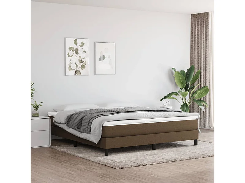 Matelas de lit à ressorts ensachés Marron foncé 180x200x20 cm FR29919