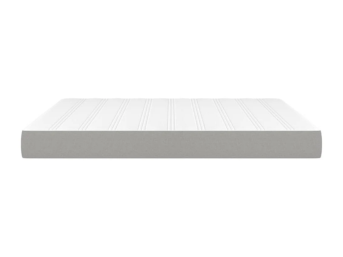 Matelas de lit à ressorts ensachés Gris clair 160x200x20 cm FR365124