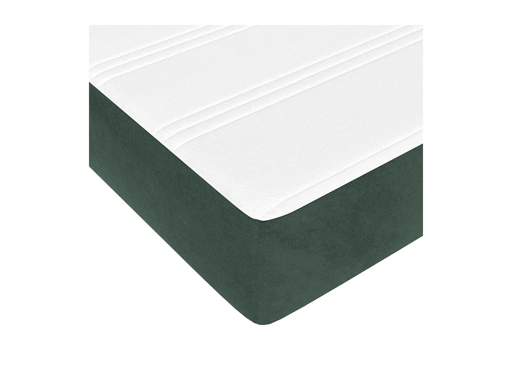 Matelas de lit à ressorts ensachés Vert foncé 120x200x20 cm FR60653