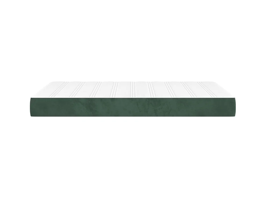 Matelas de lit à ressorts ensachés Vert foncé 120x200x20 cm FR60653