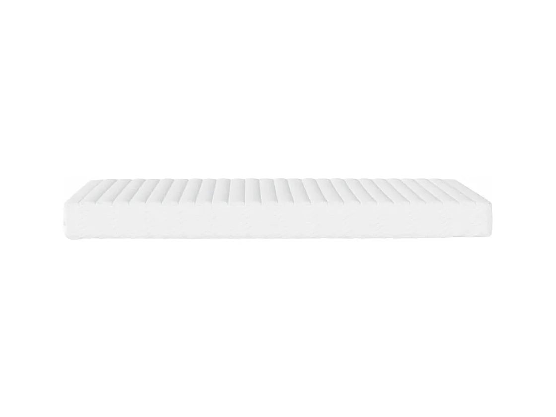 Matelas en mousse blanc 140x200 cm dureté H2 H3 FR58734