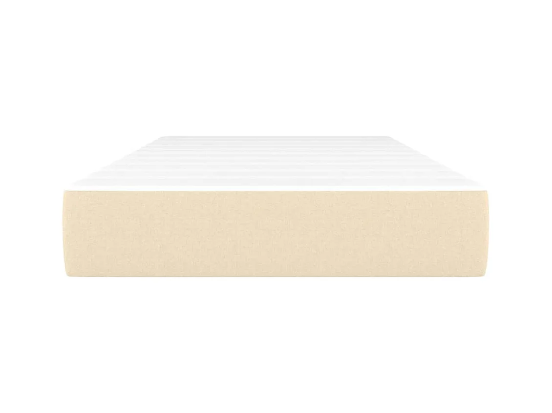 Colchón de muelles ensacados tela color crema 90x190x20 cm ES386969
