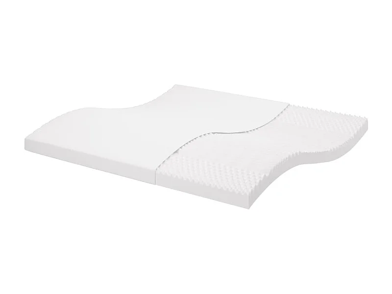 Matelas en mousse blanc 200x200 cm 7 zones dureté 20 ILD FR57538