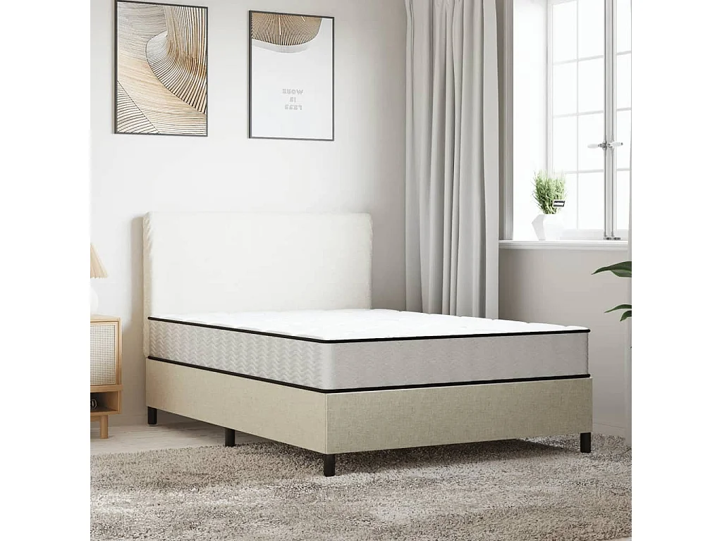 Matelas en mousse moyennement doux 120x200 cm FR89554