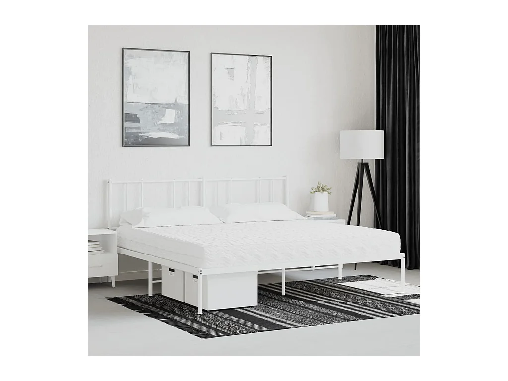 Matelas en mousse blanc 200x200 cm dureté H2 H3 FR32171