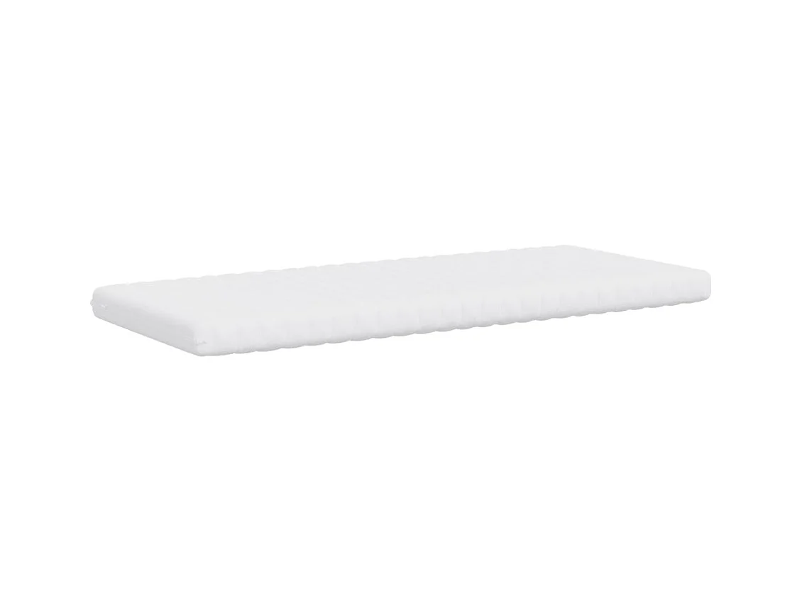 Matelas en mousse blanc 90x200 cm 7 zones dureté 20 ILD FR13757
