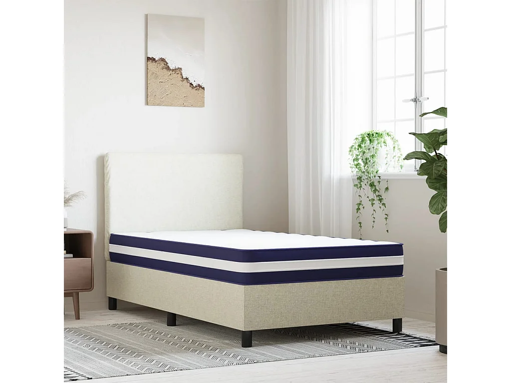Matelas à ressorts ensachés dureté moyenne 100x200 cm FR10166