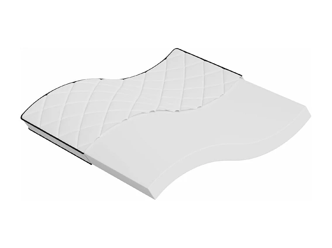 Matelas en mousse moyennement doux 200x200 cm FR79593